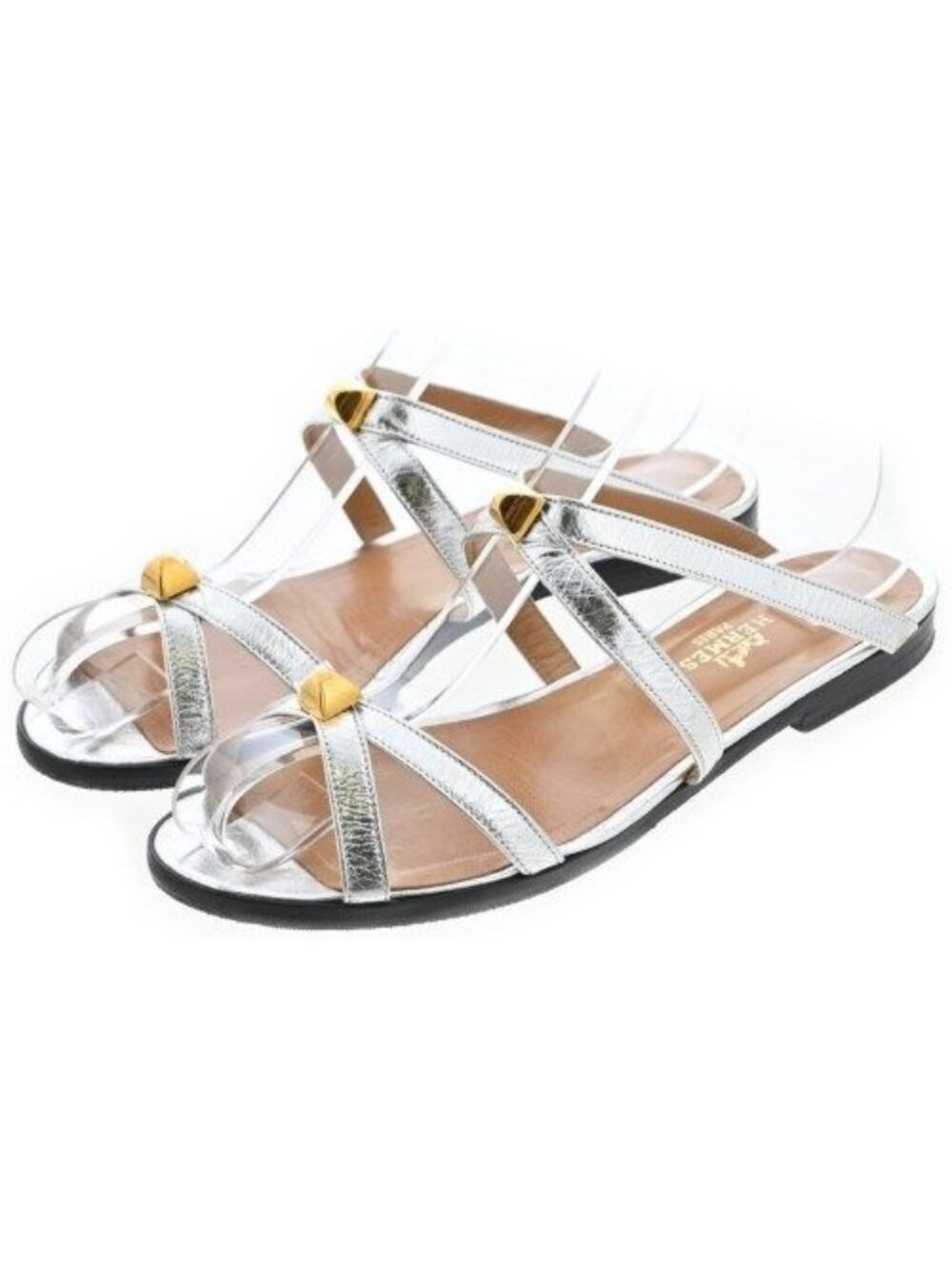 Hermes Sandals Silver